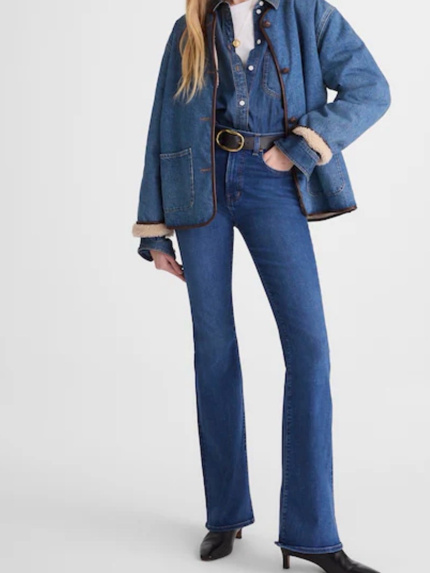 Madewell Dark Blue Flared Jeans
